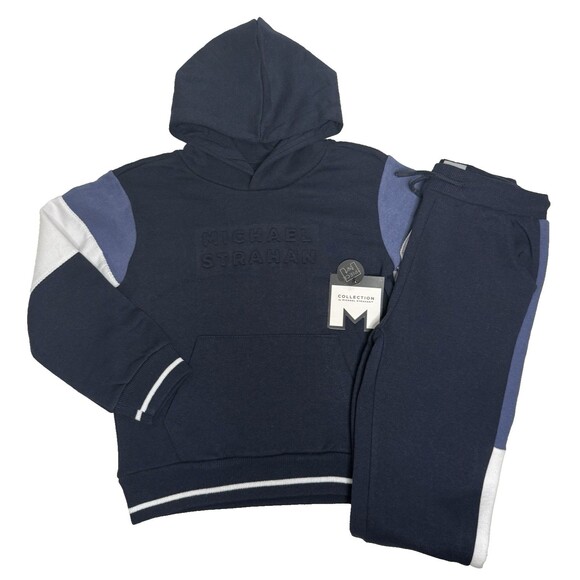 Collection by Michael Strahan Boys Blue Sweatsuit Size 4 Kids Hoodie & Pants Set - Picture 2 of 13